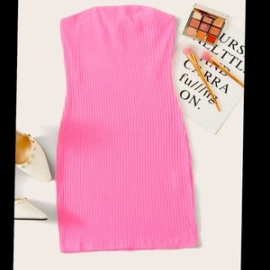 SHEIN PINK TUBE DRESS